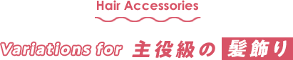 Variations for 主役級の髪飾り