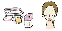 ベースメイクのイラスト